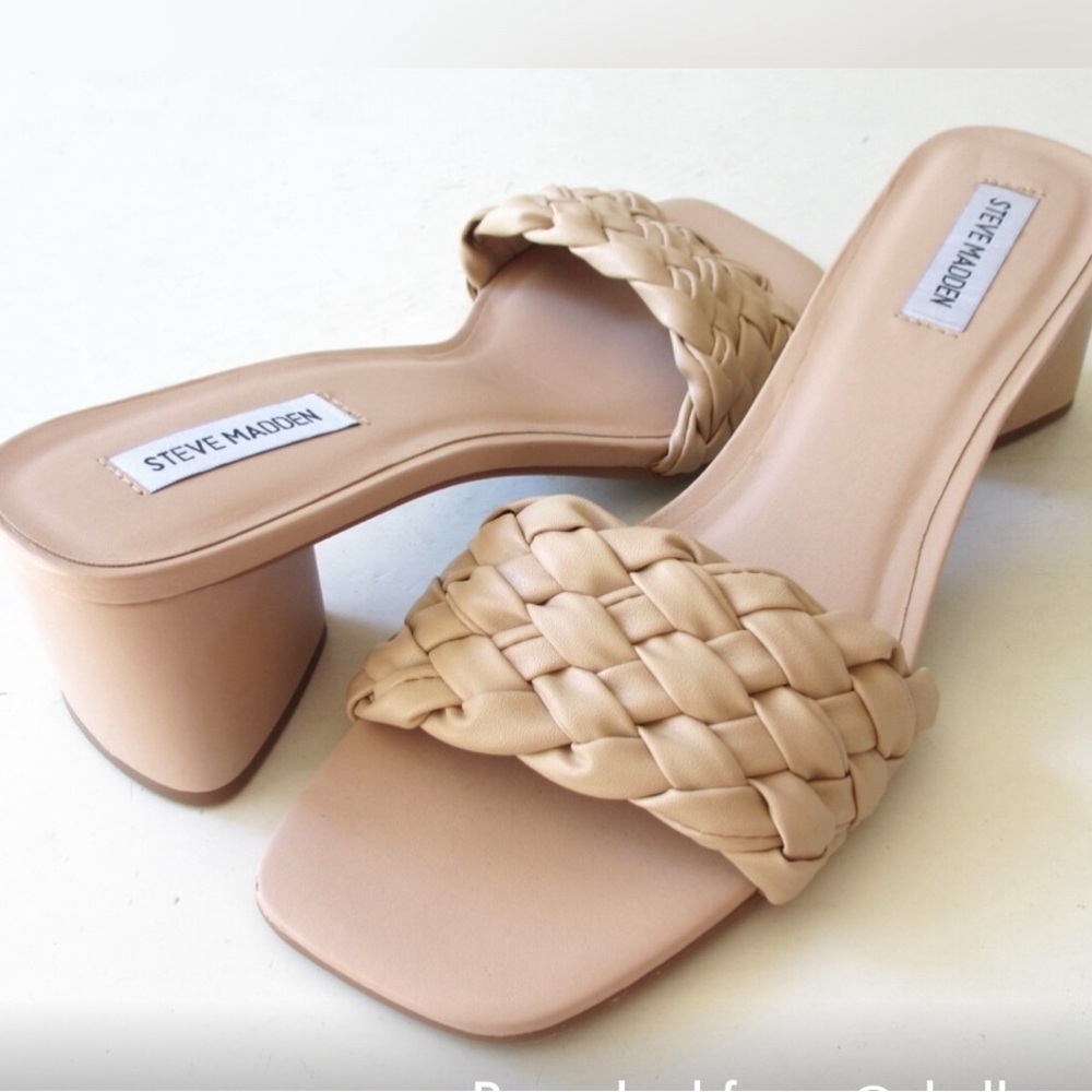 Steve Madden Tan Braided Sandals NEW